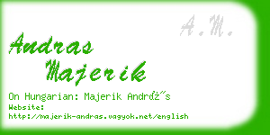 andras majerik business card